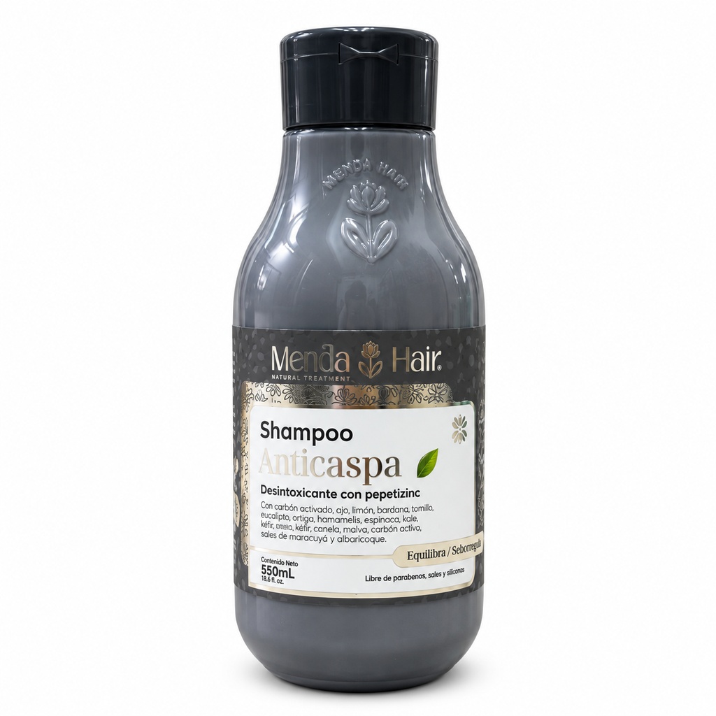 Shampoo Detox y Anticaspa 550gr