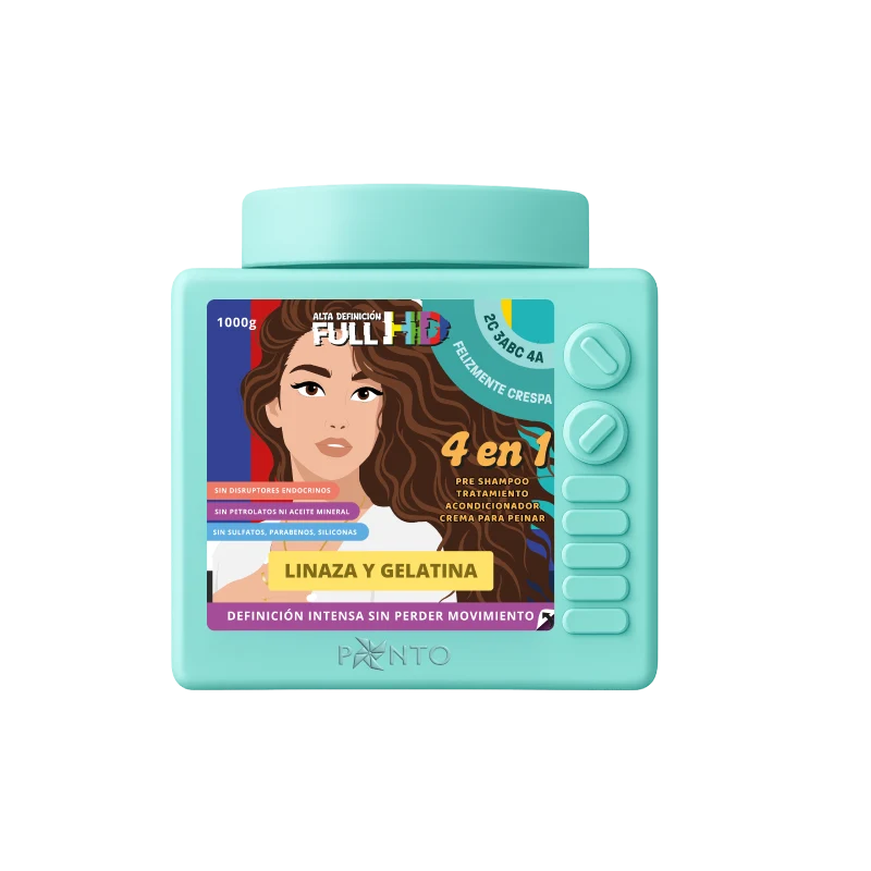 Full HD felizmente crespa 4 en 1 de 1kg